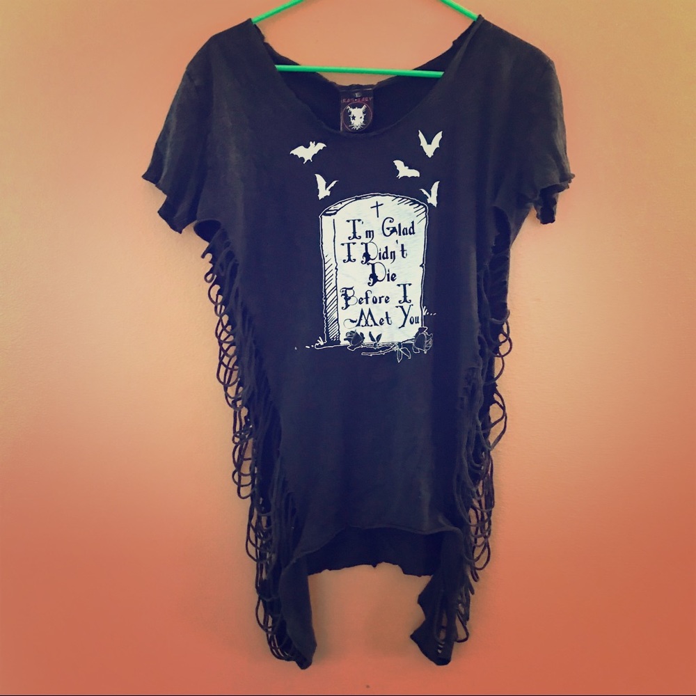 🖤Rat Baby Cut-Out tee-shirt. XL